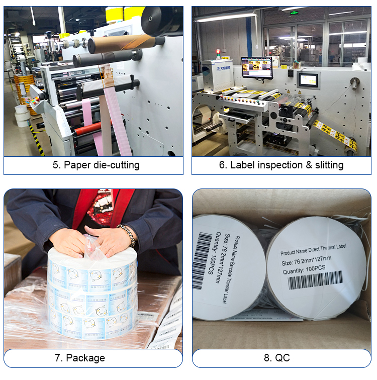 带RoHS MSDS的热转印不干胶基材料