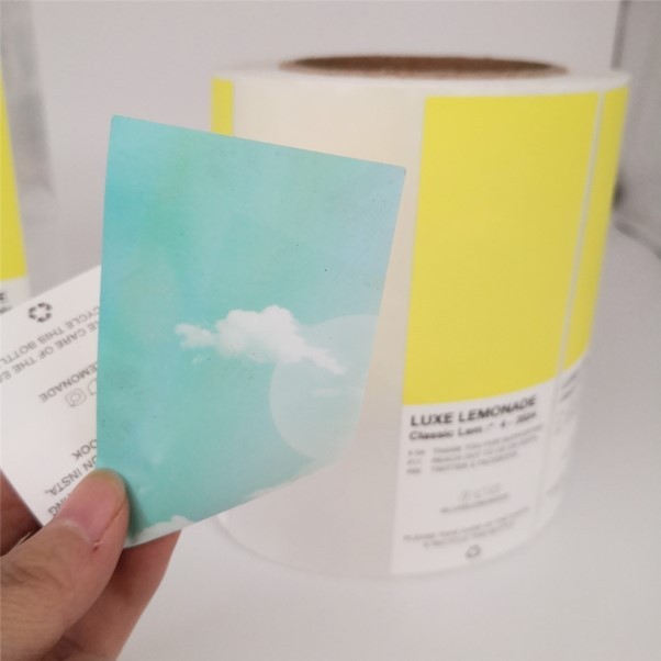 不干胶面印刷双面印刷饮料瓶标签不干胶