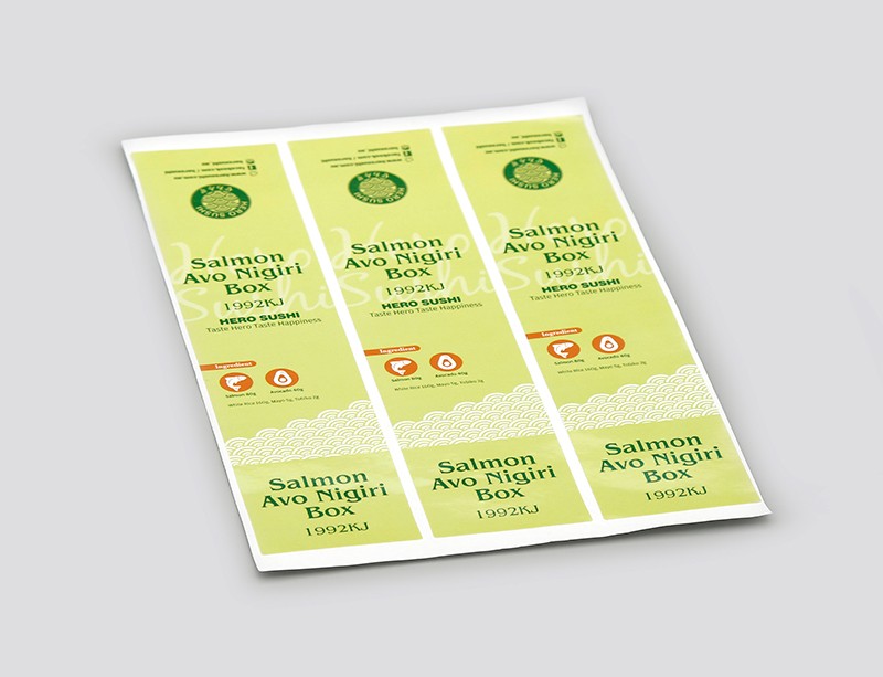 私人食品印刷标签