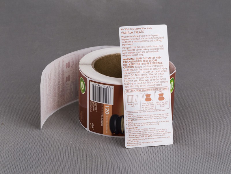 乙烯基双面印刷水标签贴纸